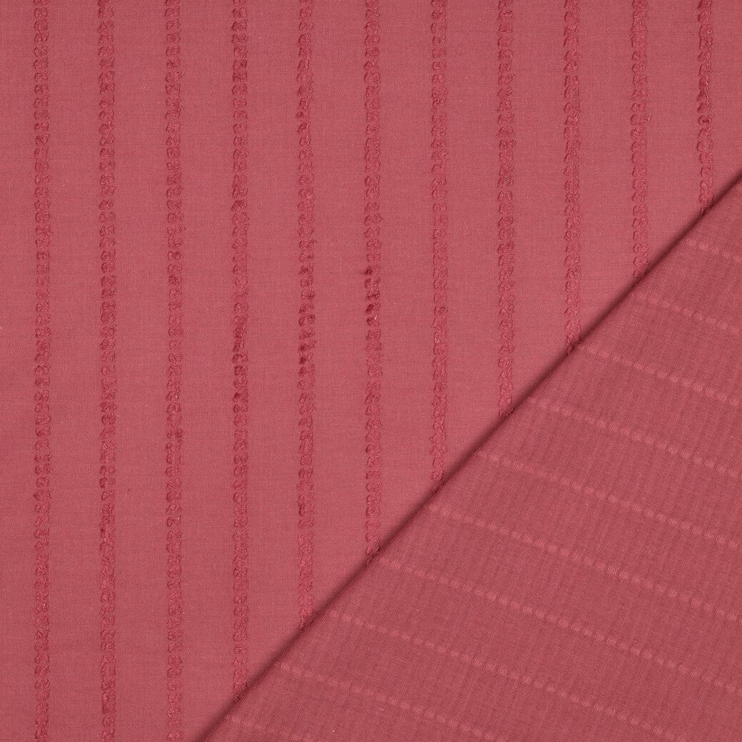 Baumwoll Volie Dobby "Stripes" - mauve