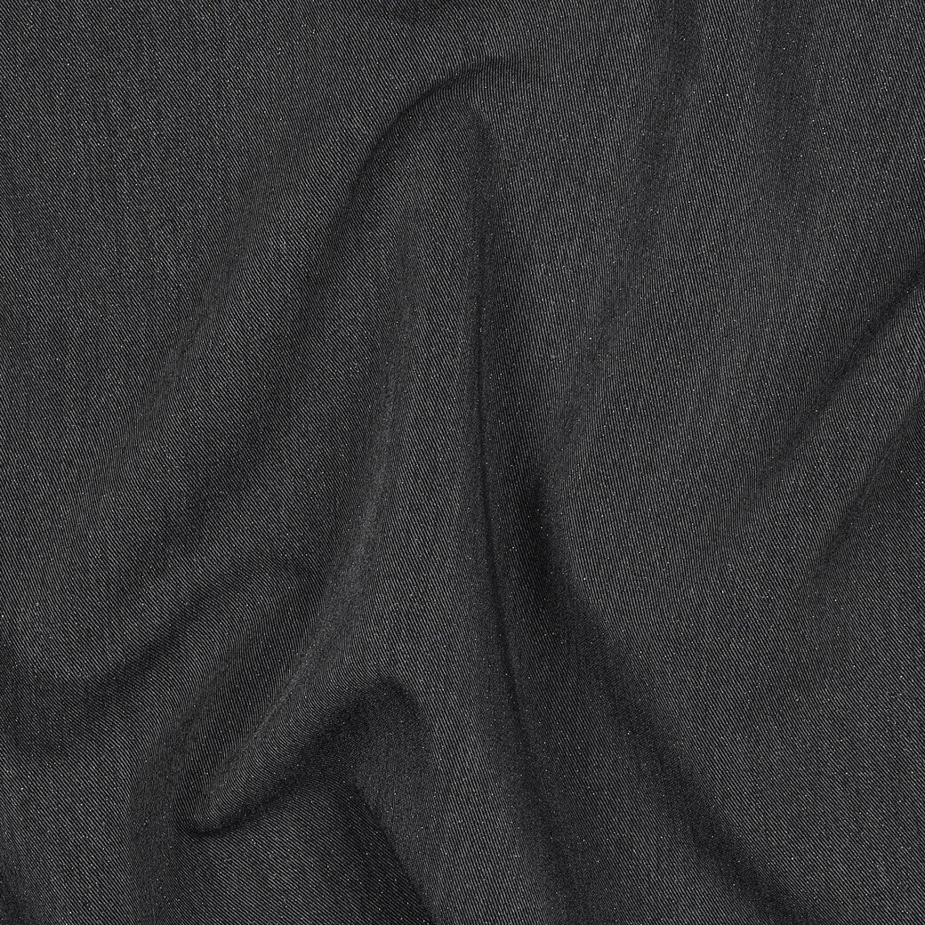 Gabardine - schwarz melange mit Glitzer