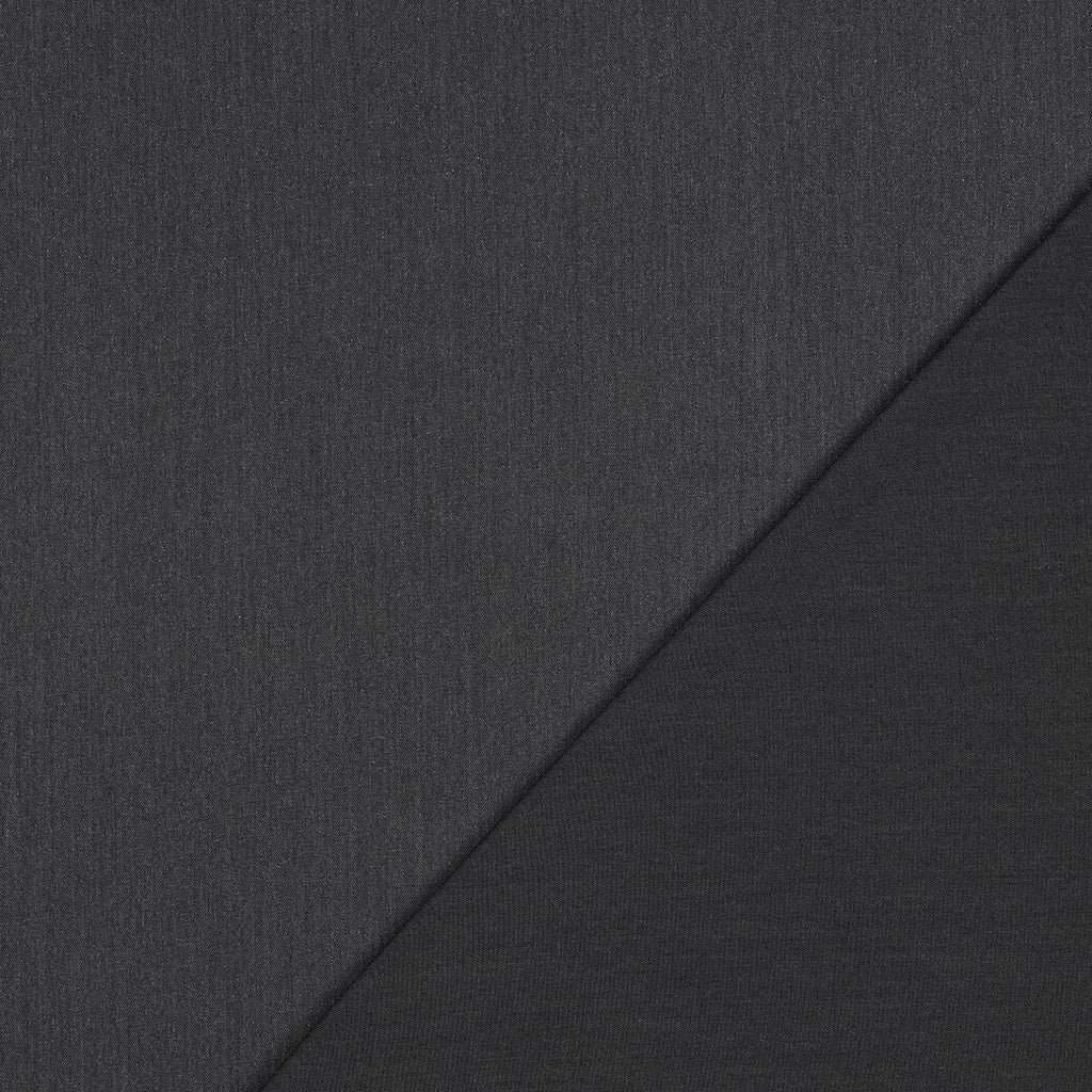 Gabardine - schwarz melange mit Glitzer