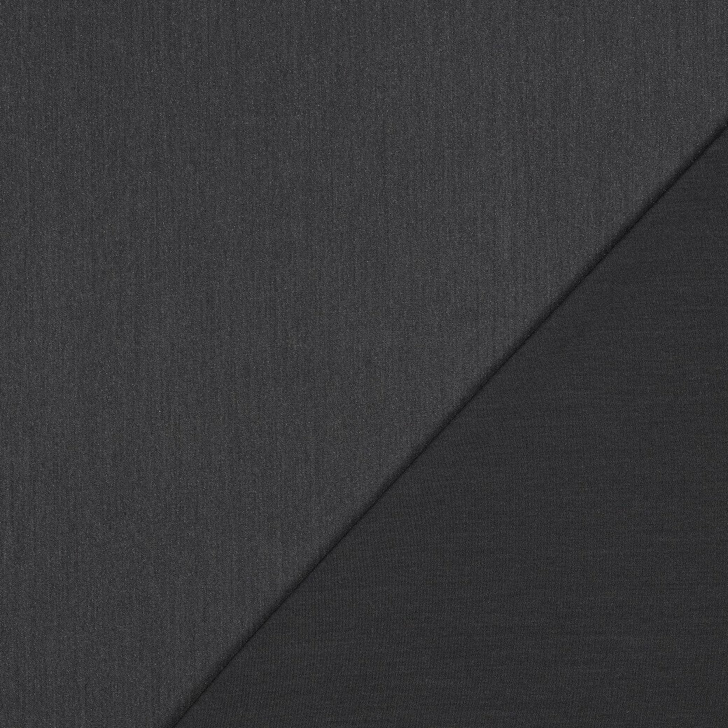 Gabardine - schwarz melange mit Glitzer