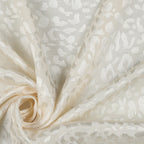 Viskose Jacquard - leo ecru
