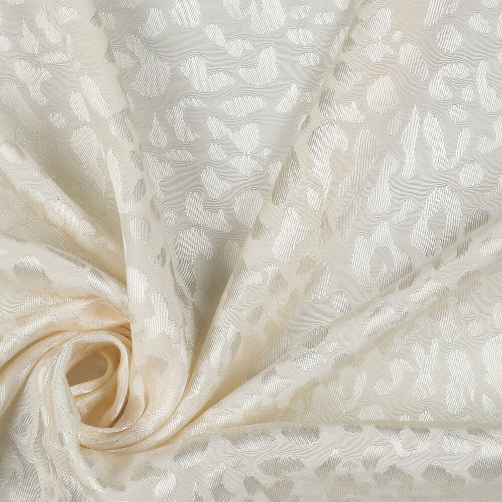 Viskose Jacquard - leo ecru