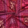 Baumwoll Satin "Patchwork" - bordeaux