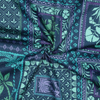 Baumwoll Satin "Patchwork" - grün
