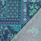 Baumwoll Satin "Patchwork" - grün
