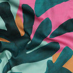 Baumwoll Satin "exotic" - grün