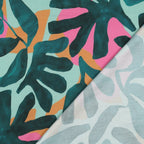 Baumwoll Satin "exotic" - grün