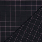 Viskosegemisch "Check" - navy/pink
