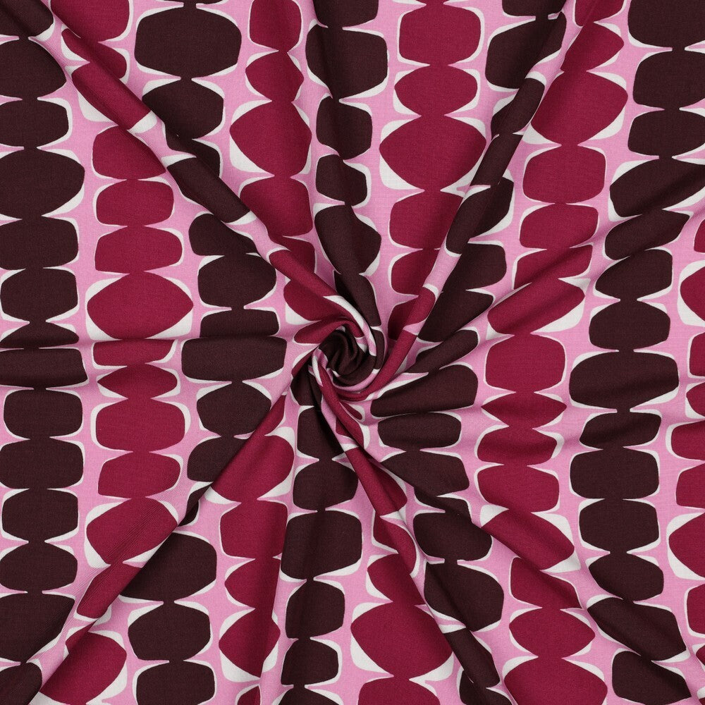 Viskose "Dots" - fuchsia (LENZING™ ECOVERO™)