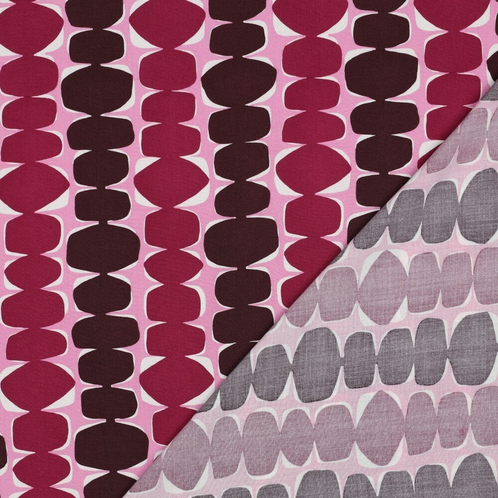 Viskose "Dots" - fuchsia (LENZING™ ECOVERO™)