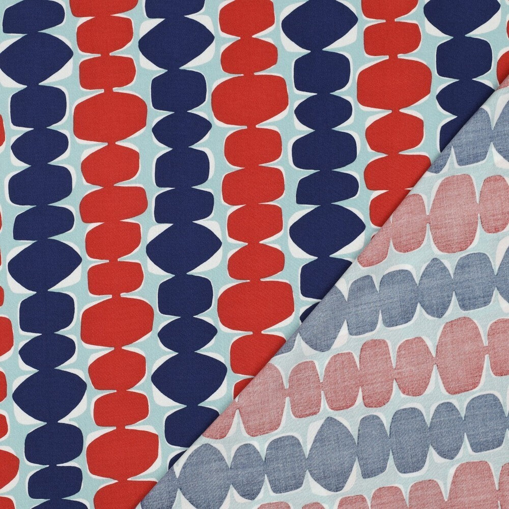 Viskose "Dots" - mint (LENZING™ ECOVERO™)