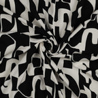 Viskose "abstract" - schwarz/offwhite *Videovorstellung*