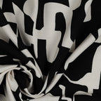 Viskose "abstract" - schwarz/offwhite *Videovorstellung*