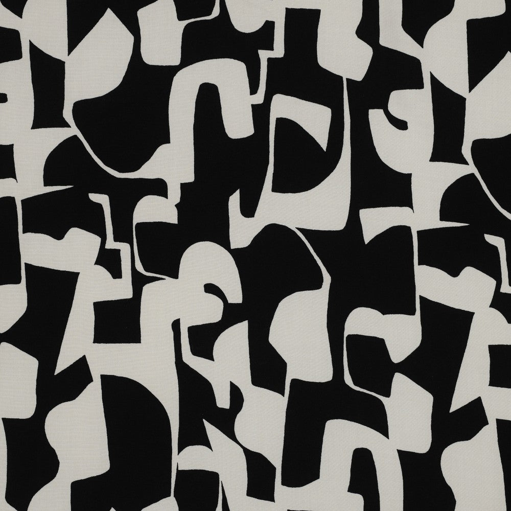 Viskose "abstract" - schwarz/offwhite *Videovorstellung*