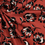 Viskose Stretch Twill Flower - terracotta *Videovorstellung*