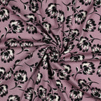 Viskose Stretch Twill Flower - malve *Videovorstellung*