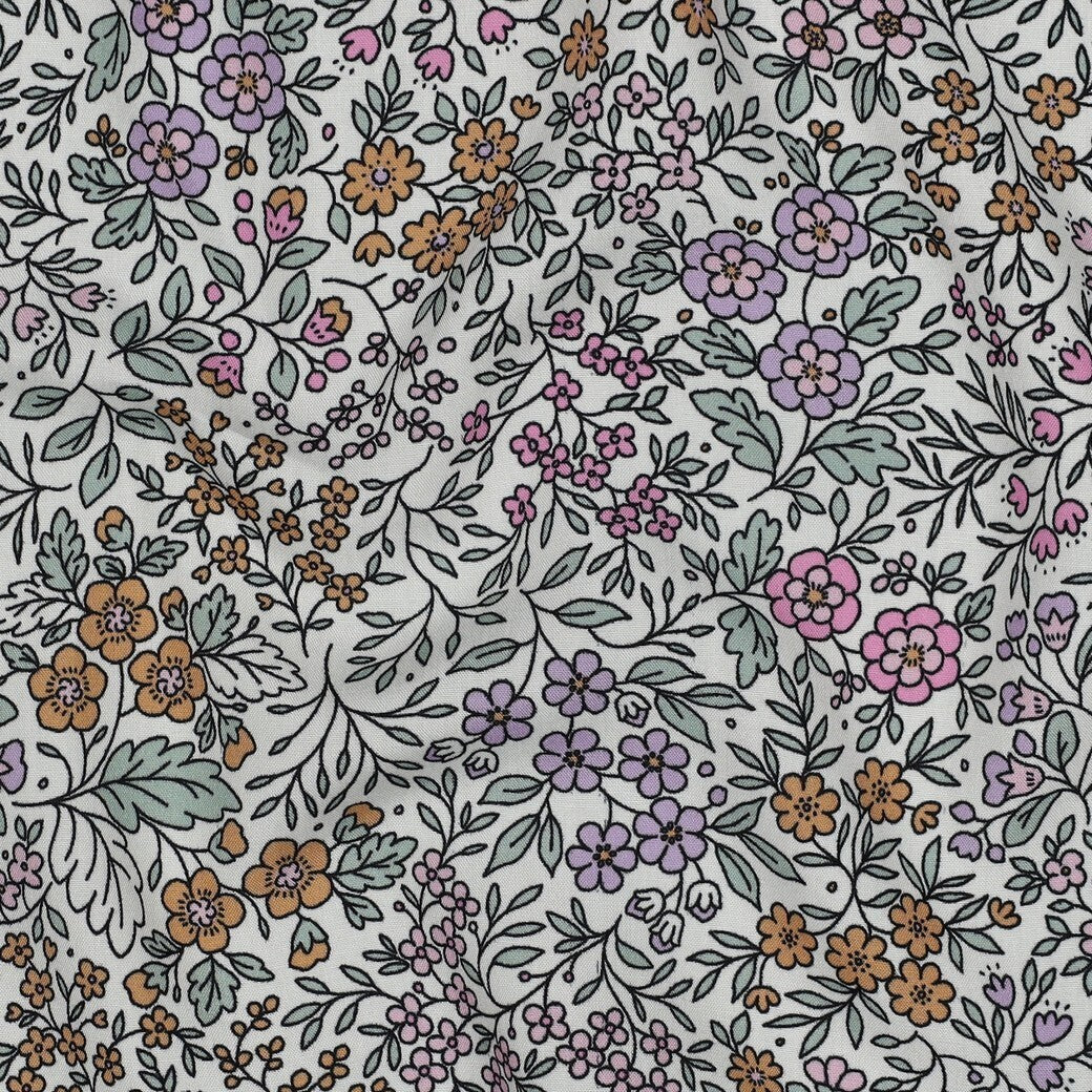 Viskose "Streublumen" - ecru