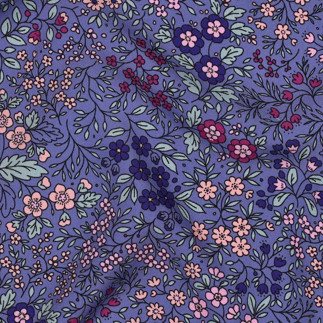 Viskose "Streublumen" - violett