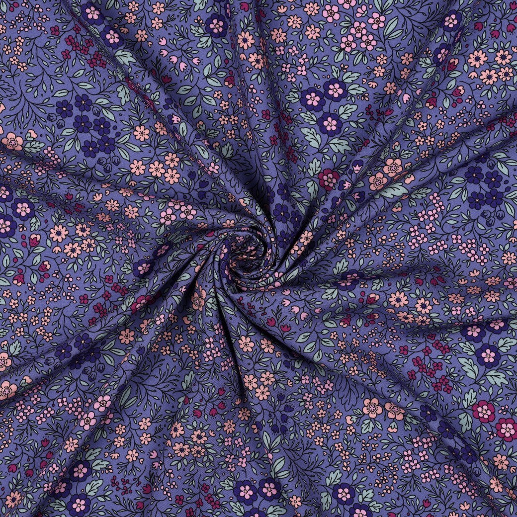 Viskose "Streublumen" - violett