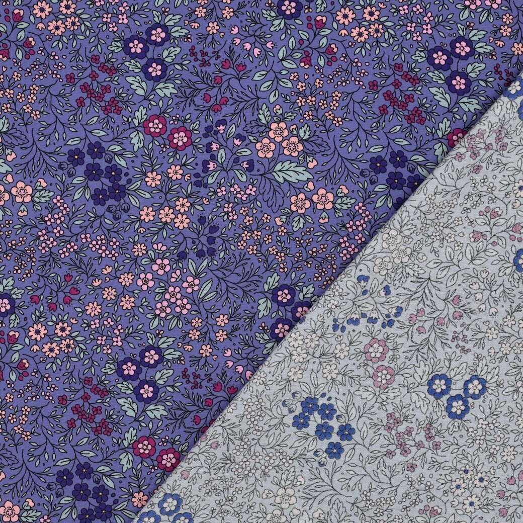 Viskose "Streublumen" - violett