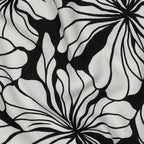Viskose "floral" - schwarz