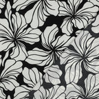 Viskose "floral" - schwarz