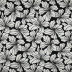 Viskose "floral" - schwarz