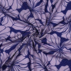 Viskose "floral" - purple