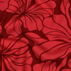 Viskose "floral" - rot