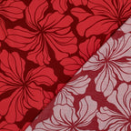 Viskose "floral" - rot