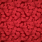 Viskose "floral" - rot - Reststück 2,0M