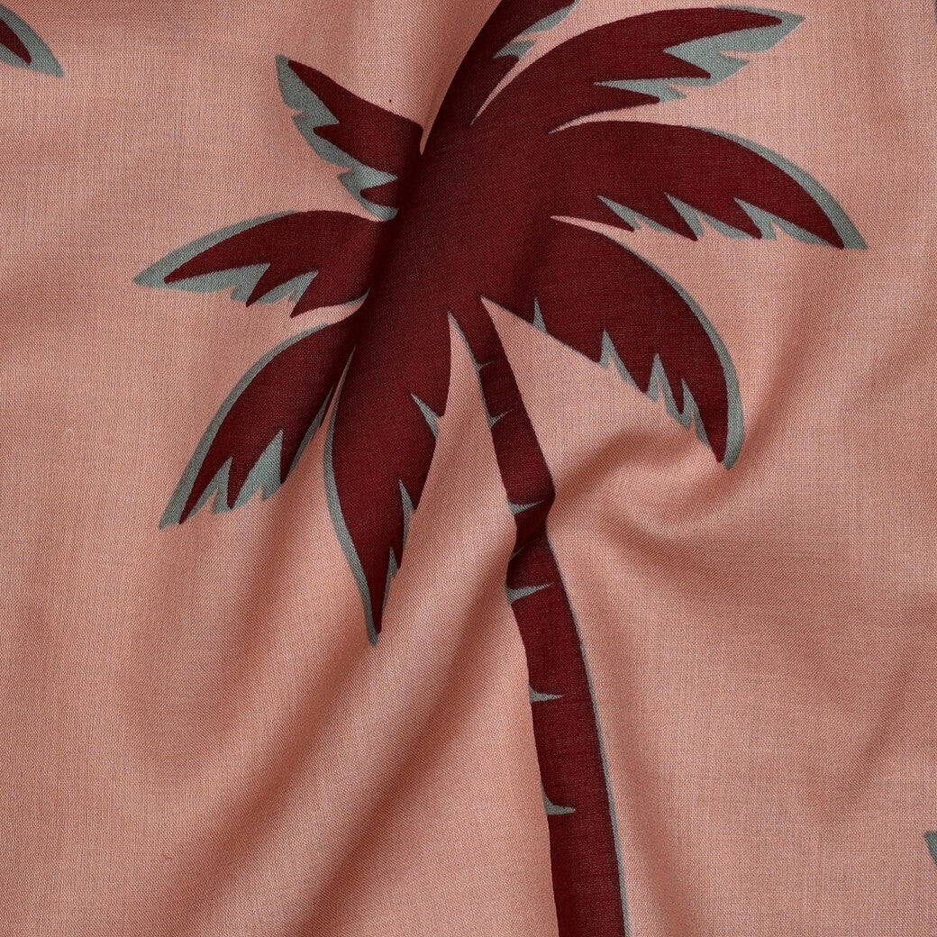 Baumwoll-Voile "Palms" - nude