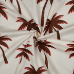 Baumwoll-Voile "Palms" - offwhite