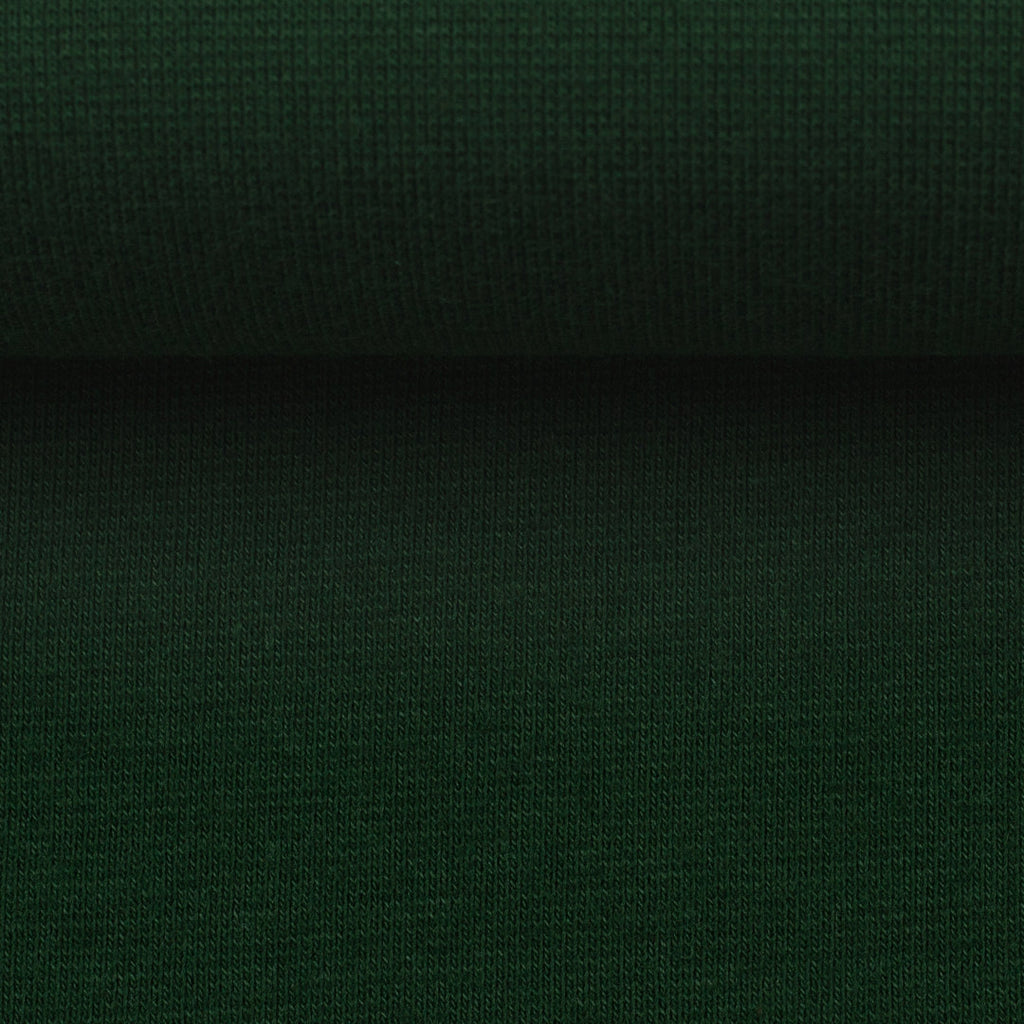 Sweat Uni Basic - dunkelgrün / Stoff "Eike" von Swafing