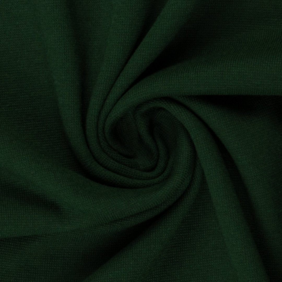 Sweat Uni Basic - dunkelgrün / Stoff "Eike" von Swafing