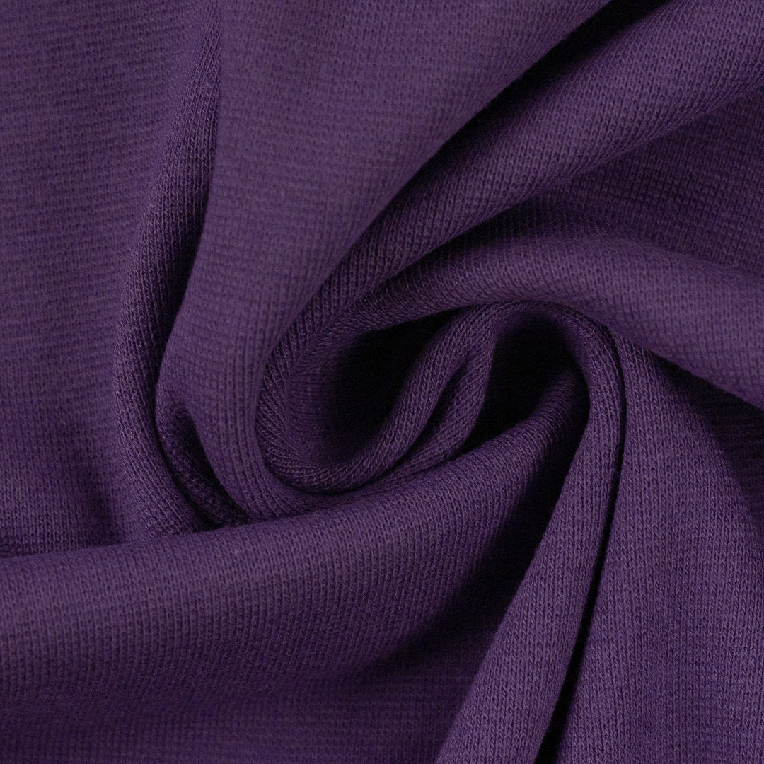 Bündchen Uni Basic - lila / Stoff "Heike" von Swafing