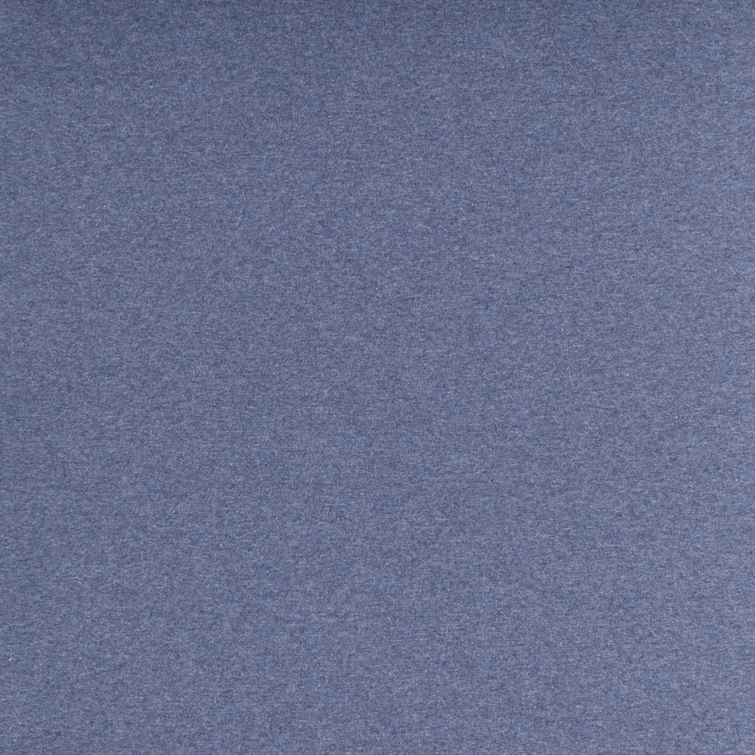 Bündchen Melange Uni Basic - mittelblau / Stoff "Heike" von Swafing