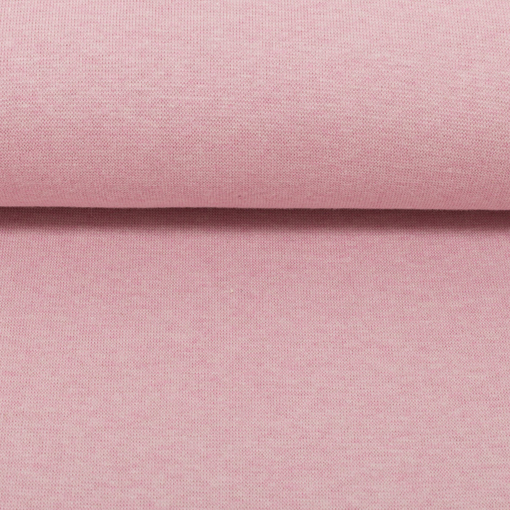 Bündchen Melange Uni Basic - rosa / Stoff "Heike" von Swafing