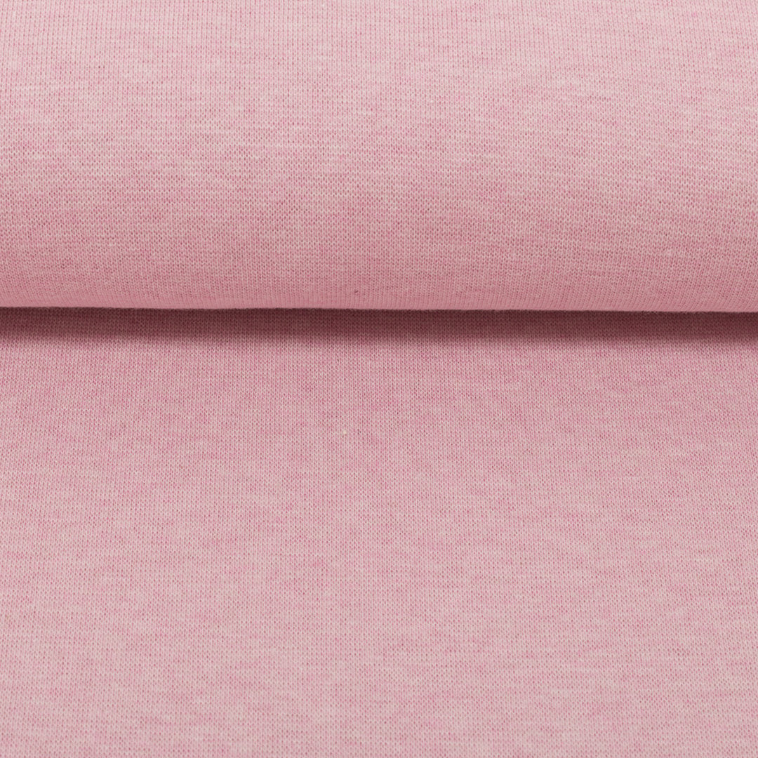 Bündchen Melange Uni Basic - rosa / Stoff "Heike" von Swafing