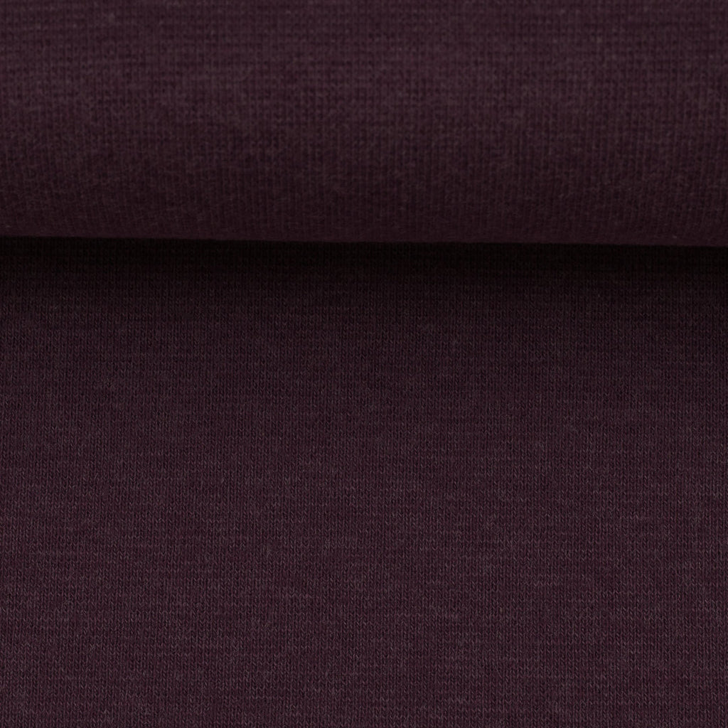 Bündchen Melange Uni Basic - staublila / Stoff "Heike" von Swafing