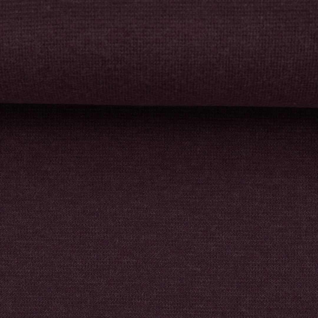 Bündchen Melange Uni Basic - staublila / Stoff "Heike" von Swafing