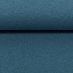 Bündchen Melange Uni Basic - petrol / Stoff "Heike" von Swafing