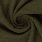Bündchen Melange Uni Basic - khaki / Stoff "Heike" von Swafing