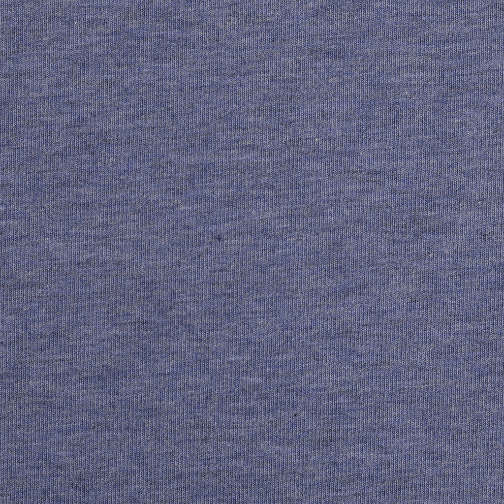 Sweat Melange Uni Basic - mittelblau / Stoff "Eike" von Swafing