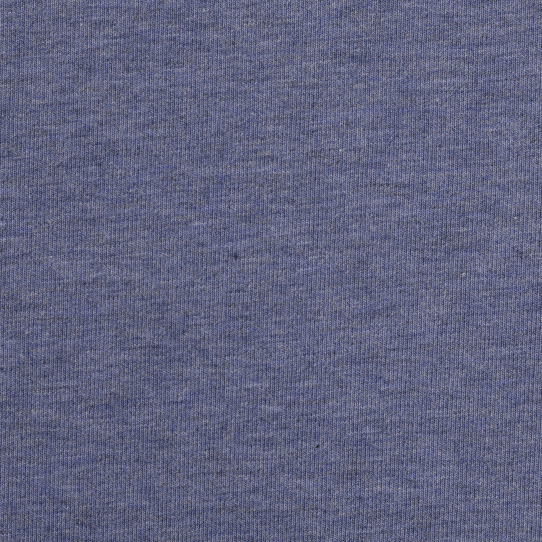 Sweat Melange Uni Basic - mittelblau / Stoff "Eike" von Swafing