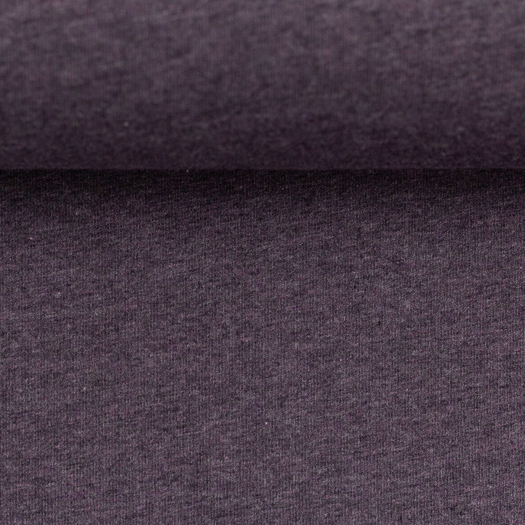 Sweat Melange Uni Basic - lila / Stoff "Eike" von Swafing