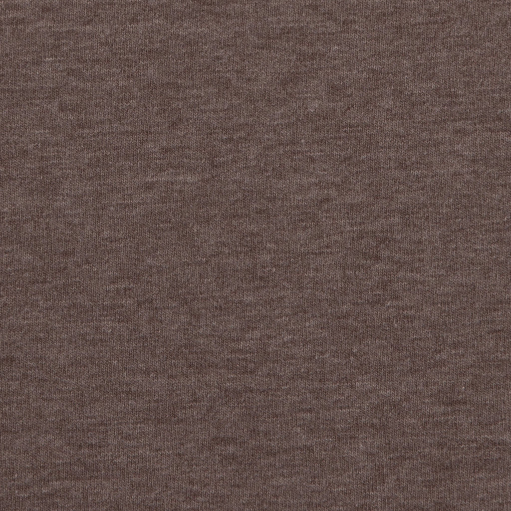 Sweat Melange Uni Basic - braun / Stoff "Eike" von Swafing