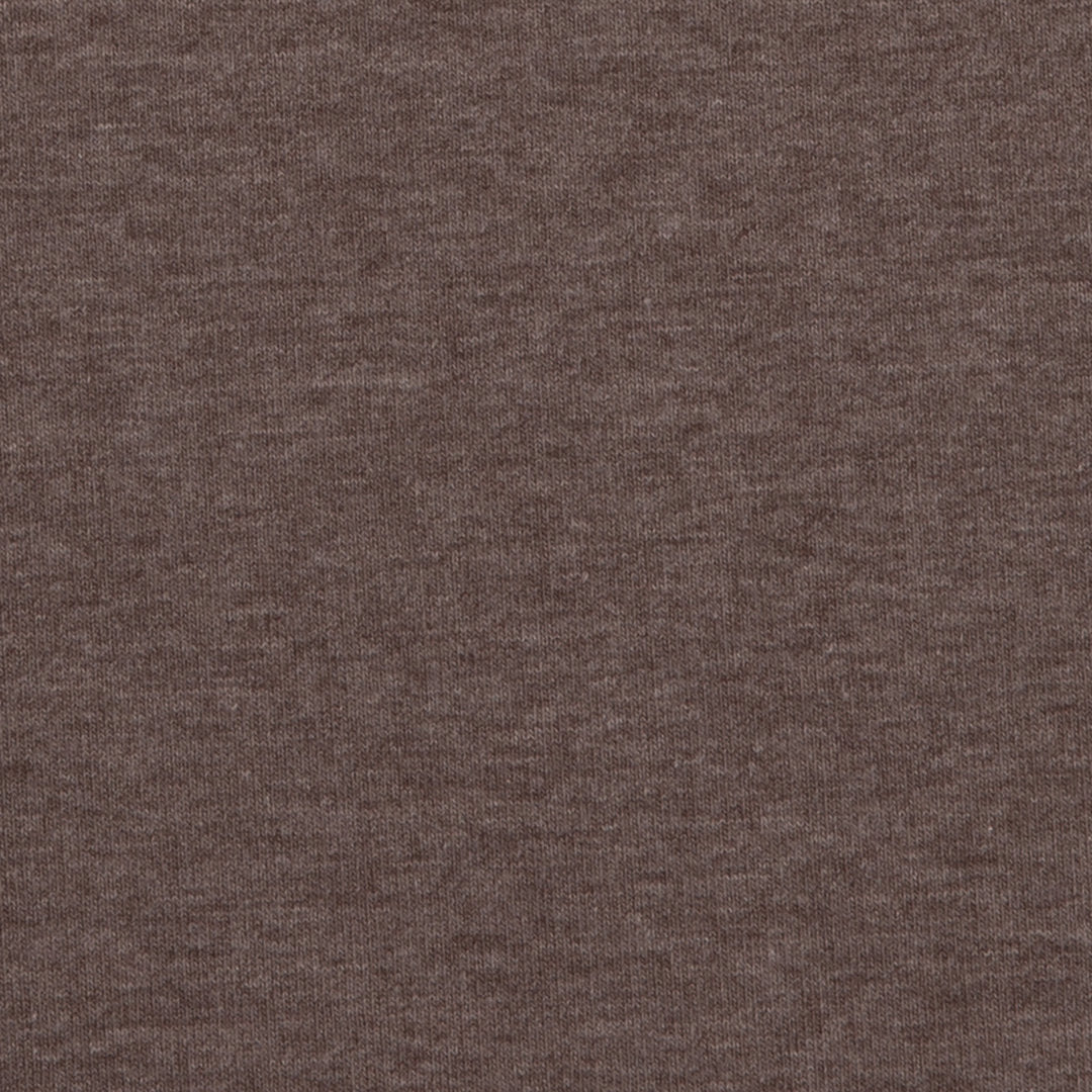 Sweat Melange Uni Basic - braun / Stoff "Eike" von Swafing