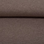 Sweat Melange Uni Basic - braun / Stoff "Eike" von Swafing