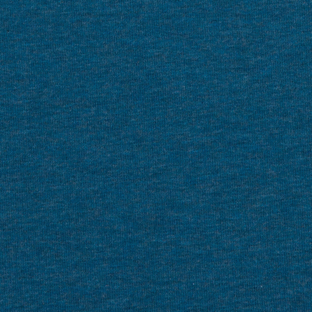 Sweat Melange Uni Basic - petrol / Stoff "Eike" von Swafing